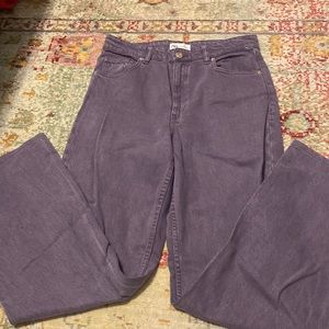Purple Zara Wide Leg Jeans